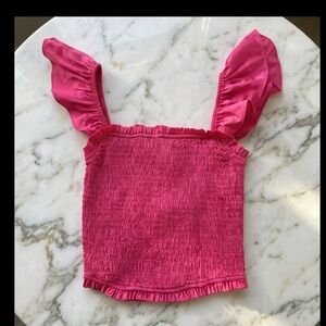 Cake For Dinner Pink Smocked Tank Top NWOT!!